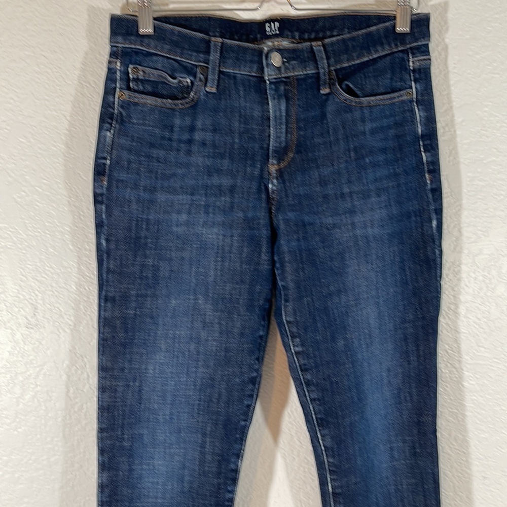 GAP 360 True Skinny Dark Indigo Wash Denim Jeans With Pockets Size 30 Regular - Picture 2 of 10